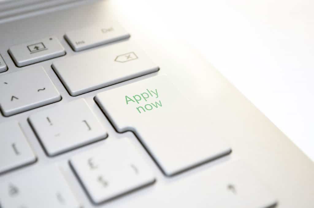 laptop enter button replaced with apply now button