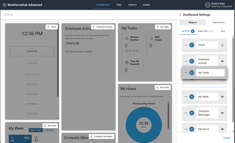 Dashboard - Dashboard Settings 800x487